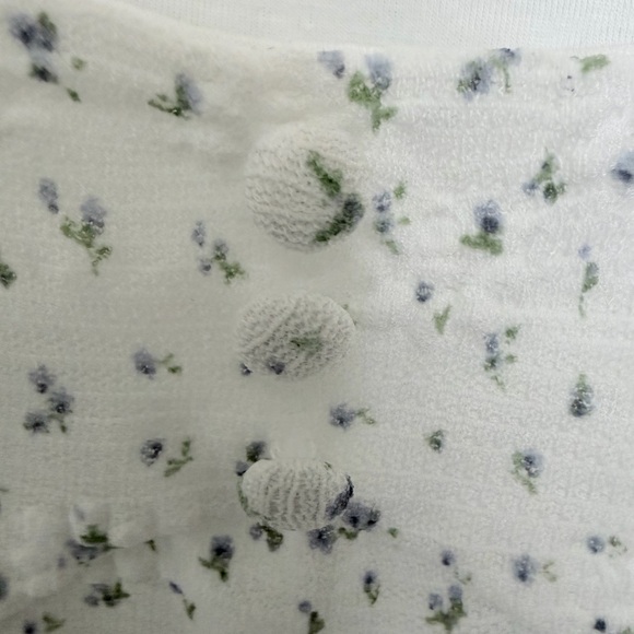 Elodie White Floral textured top cottage-core size xl NWT - Picture 6 of 10